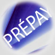 mot prepaye en diagonale sur fond bleu